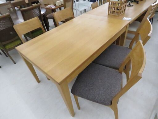 北海道 千歳市/恵庭市 近郊配送 シギヤマ家具 ダイニングセット 伸長タイプ/EKE-130 店頭お受け渡し大歓迎!