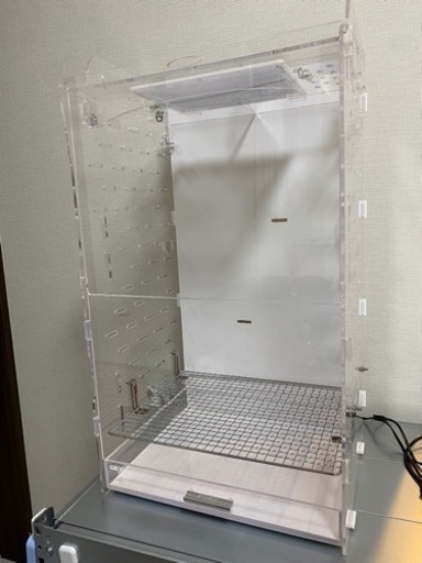 【美品】GEX アクリルルーム390High-2(40.0×33.0×71.0cm) フクロモモンガ ケージ
