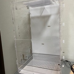 【美品】GEX アクリルルーム390High-2(40.0×33.0×71.0cm) フクロモモンガ ケージの画像