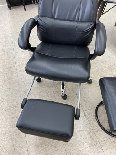 オフィスチェア フットレスト収納 オットマン付 ※2400010231636