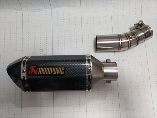 未使用　カワサキ　ニンジャ 250 / 400 、Z250 / 400用　社外マフラー + ミドルパイプ kawasaki ninjya ②