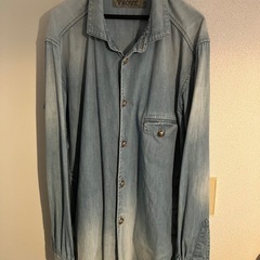 受付終了【古着】TROVE ロング丈カジュアルシャツ