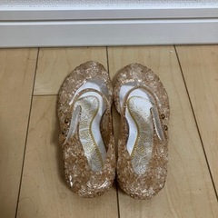 子供靴　サンダル　女の子　16.5cmくらいの画像