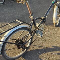 折畳み　自転車　6段変速　黒の画像