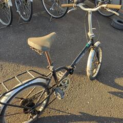 折畳み　自転車　6段変速　黒