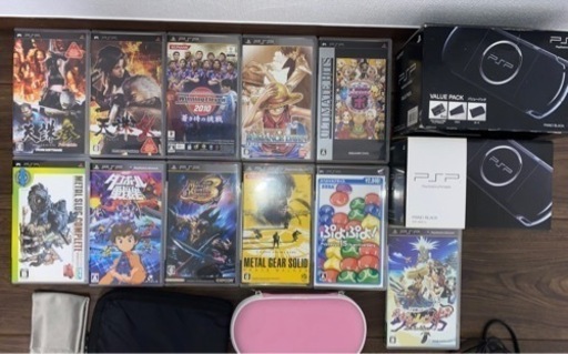 【値下げ】PSP2台、ソフト12枚セット