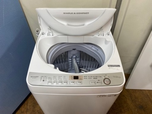I635 ? SHARP 洗濯機 （7.0㎏） ⭐ 動作確認済 ⭐ クリーニング済