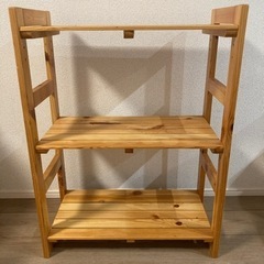 木製　ラックの画像