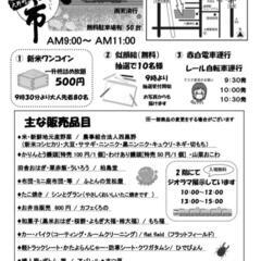 黒野駅レールパーク　三八市　めだか掬い　メダカ掬い