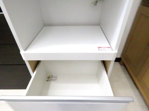 北海道 千歳市/恵庭市 近郊配送 ニトリ 食器棚  KRISNA  60RB ホワイト 店頭でのお受け渡し大歓迎