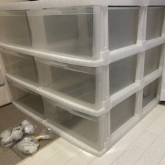 中古収納タンス＆新品同様スチールラック