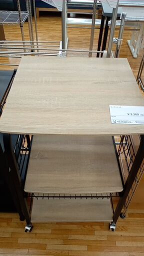 ★ジモティ割あり★  キッチンラック ナチュラル H89.5×D55.5×W55.5 クリーニング済み YJ693