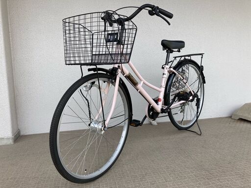 26インチ自転車　外装6段変速付