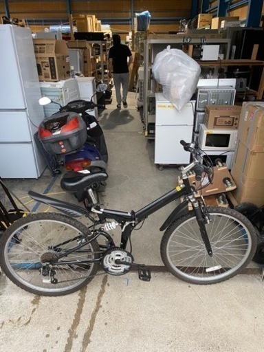 Raychell 折りたたみマウンテンバイク ブラック 26インチ●E092M403