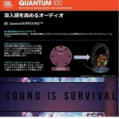JBL QUANTUM 100 ゲーミングヘッドセット【取引者決定】の画像