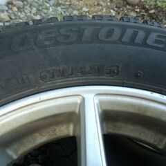 【恵庭市】155/65R13 スタッドレスタイヤ アルミホイール付 4本セットの画像