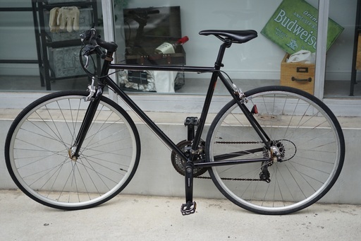 【ジャンク】クロモリ　クロスバイク　ロードバイク　ブラック