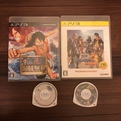 PS3ソフト　ワンピース無双　戦国バサラ3  キングダムハーツ　...