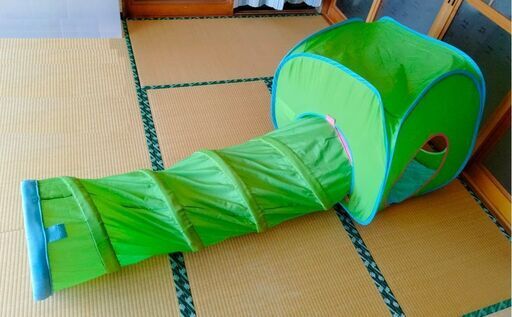 キッズ玩具　トンネルとハウス　「IKEA イケア BUSA ブーサ」　中古