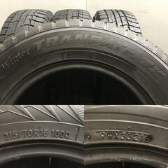TOYO winter TRANPATH TX 215/70R16 16インチ スタッドレス 4本 21年製