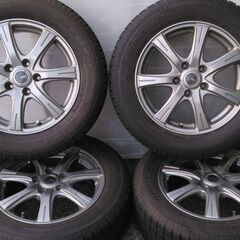  アルミホイール 16インチ 16×6.5J スタッドレスタイヤ 215/60R16 19年製 38🌟74