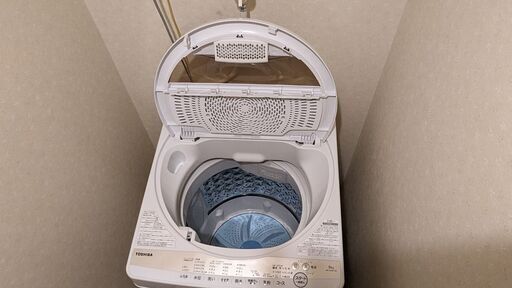 【受け渡し済み】21年製 6.0 KG TOSHIBA 東芝 ‎AW-6GM1(W)  縦型洗濯機 乾燥、予約機能付き ボディ幅52.
