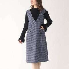 新品　index　ラメツイード千鳥チェックジャンスカ