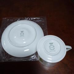 新品未使用 ナルミ boneChina コーヒーカップソーサー 1客 ソーサーにカップがずれないように窪みがあります！の画像