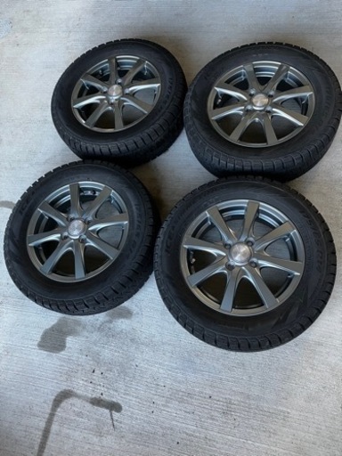 PIRELLI ピレリ 中古スタッドレスセット175/65R14 タイヤ 4本 アルミ ICE ASIMMETRICO ハスラー14×5.5j100/4H45ET