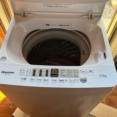 ハイセンス洗濯機HWーT55Fの画像