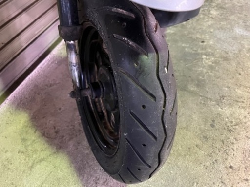 【売約済】実働 BT新品 バリ溝 スズキ CA41A レッツ4  4スト インジェクションバイク 原付 スクーター サイドスタンド付き シルバー
