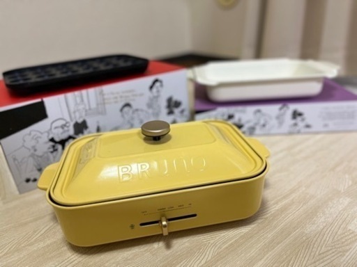 BRUNO コンパクトホットプレート セラミックコート鍋付