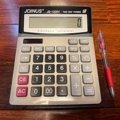 【差し上げます】電卓（大型）JS-1200V 美品