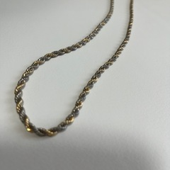 男女兼用　ゴールドシルバーネックレスの画像