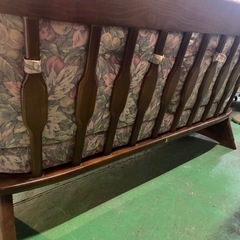 ☆レトロ☆アンティーク☆キツツキマーク　飛騨産業　3人掛けソファーの画像