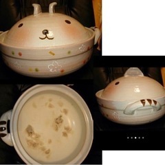 【中古】土鍋(大)2つとタジン鍋の画像