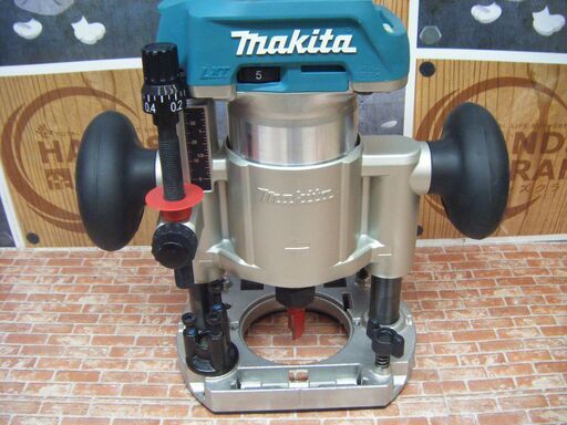 マキタ　makita　RT51D　充電トリマ　バッテリ18V一個/充電器/ストレートガード/ビット一個付き　中古美品　【ハンズクラフト