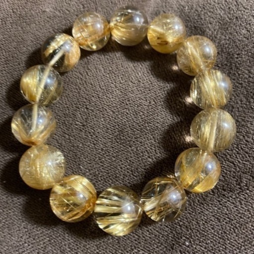 ルチルクオーツ ブレスレット レディース