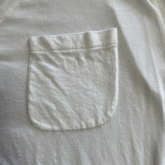 STEVENSONスティーブソン　白TシャツVネック無地　サイズM〜Lの画像