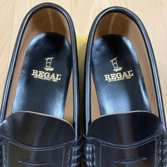 【新品未使用】REGAL 黒色 ローファー 25cmの画像