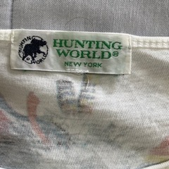 値下げ！HUNTINGWORLDショート丈インディア柄Tシャツ Mサイズの画像