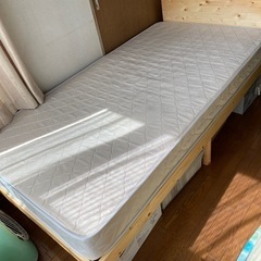 ポケットコイルマットレスと低反発ウレタンマット差し上げます