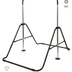 折りたたみ式鉄棒　ブラックの画像