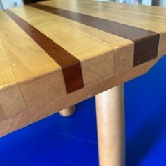 【職人手作り】組み木のローテーブル【一点物！】の画像