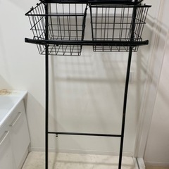 洗濯機上収納の画像