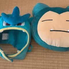 ポケモン　ギャラドス帽子　被り物　カビゴン　クッション　ぬいぐるみ