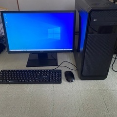 【決まりました】自作デスクトップ　モニタセット