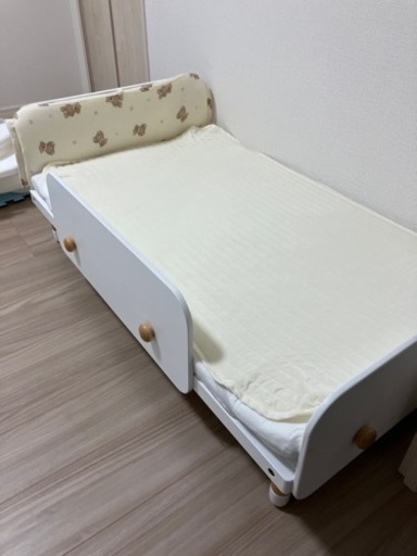 HOPPL キッズベッド　白