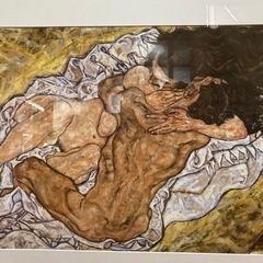 エゴンシーレ　額付きポスター　103×73の画像