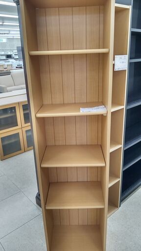 ★ジモティ割あり★  飾り棚 ライトブラウン H178×D29.6×W44 クリーニング済み TJ2030